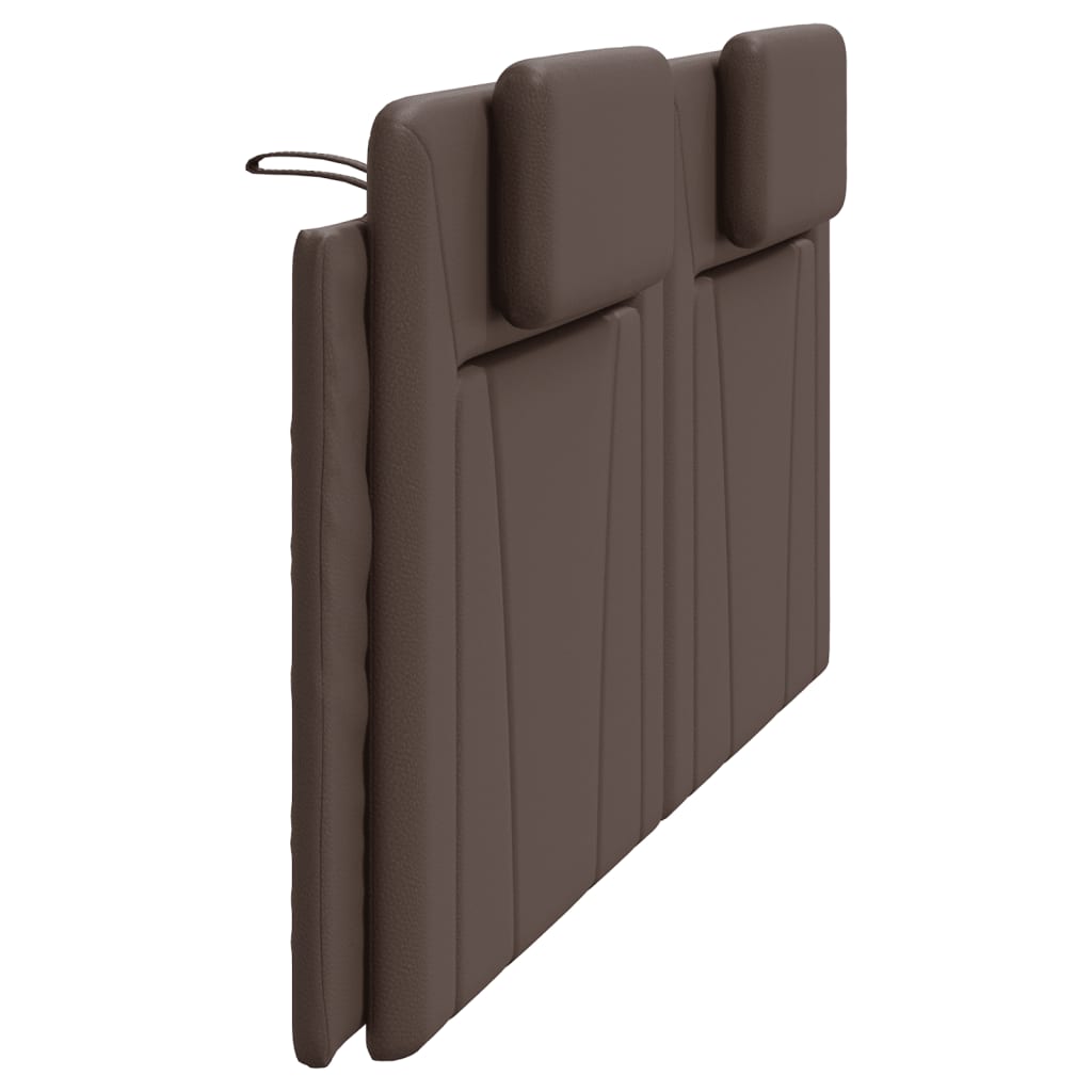 vidaXL Coussin de tête de lit marron 200 cm similicuir