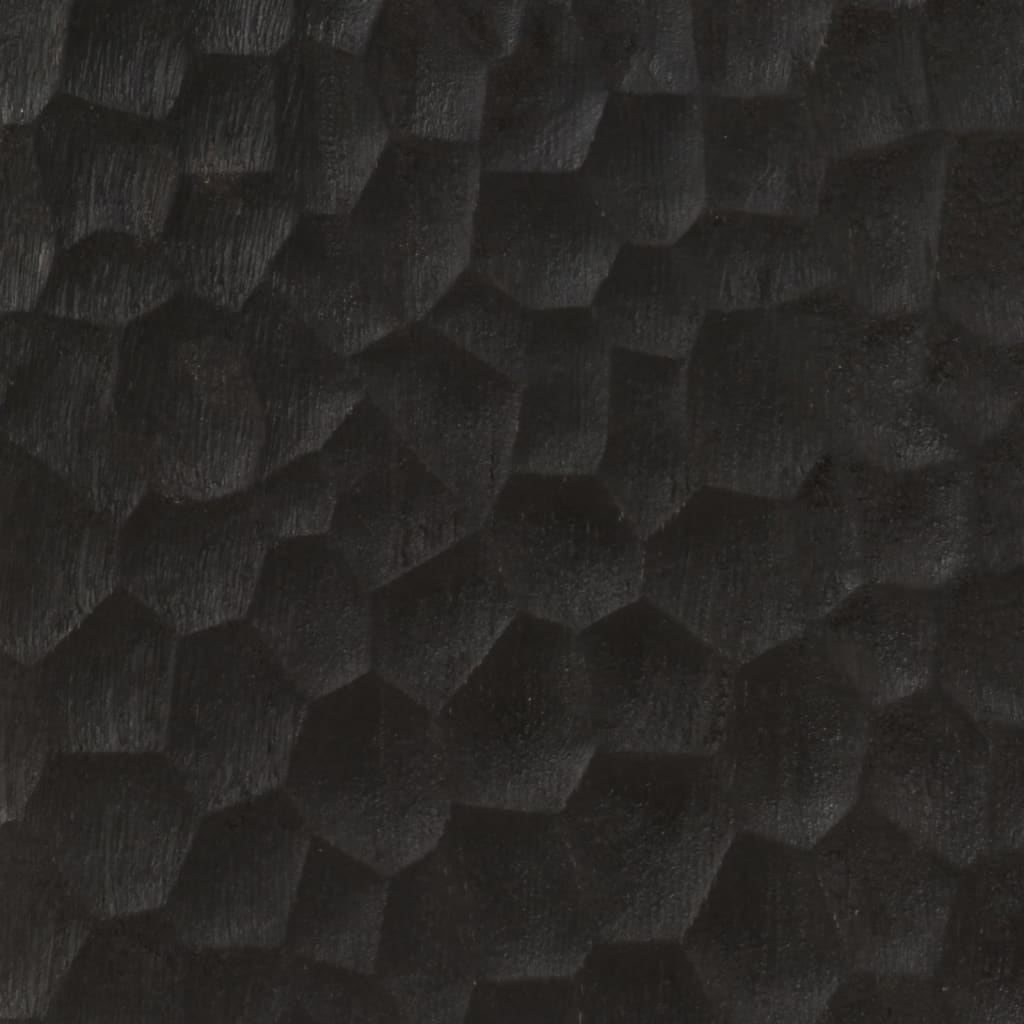 vidaXL Buffet noir 60x33x100 cm bois de manguier massif