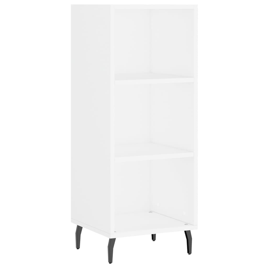 vidaXL Buffet haut Blanc 34,5x34x180 cm Bois d'ingénierie