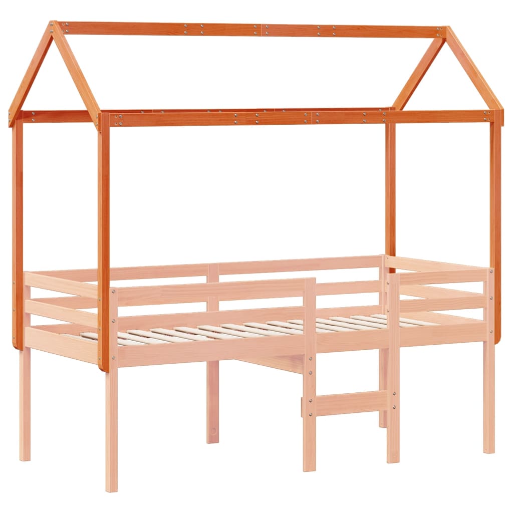 vidaXL Toit de lit pour enfants 207x80,5x151,5 cm bois de pin massif