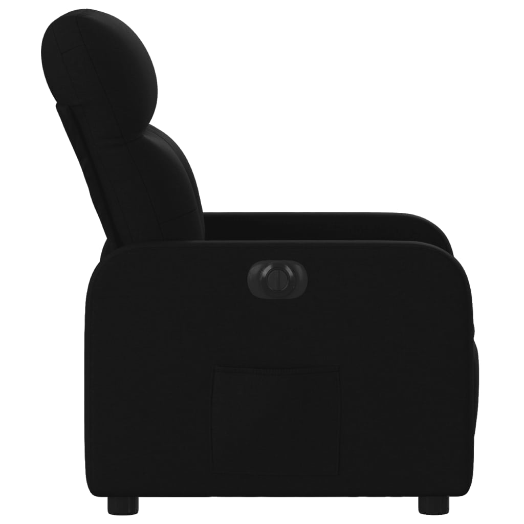 vidaXL Fauteuil inclinable électrique Noir Tissu