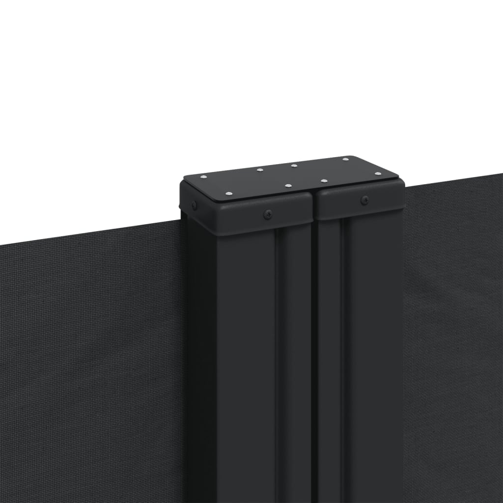 vidaXL Auvent latéral rétractable noir 160x600 cm