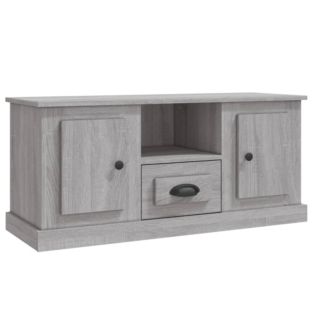 vidaXL Meuble TV sonoma gris 100x35,5x45 cm bois d'ingénierie