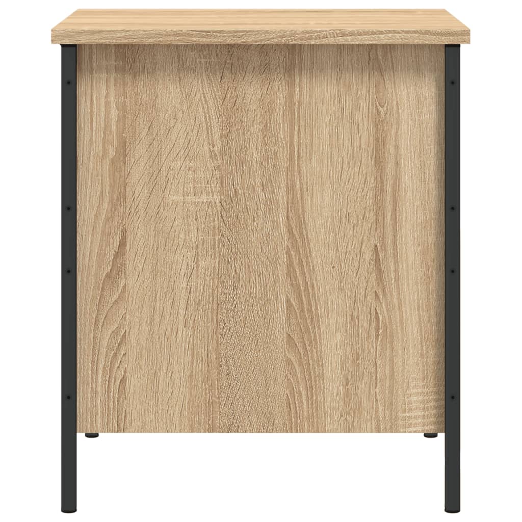 vidaXL Banc de rangement chêne sonoma 40x42,5x50 cm bois d'ingénierie