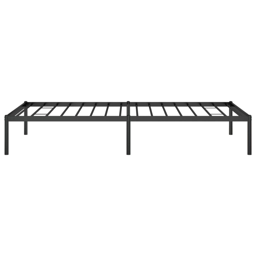 vidaXL Cadre de lit métal sans matelas noir 90x190 cm