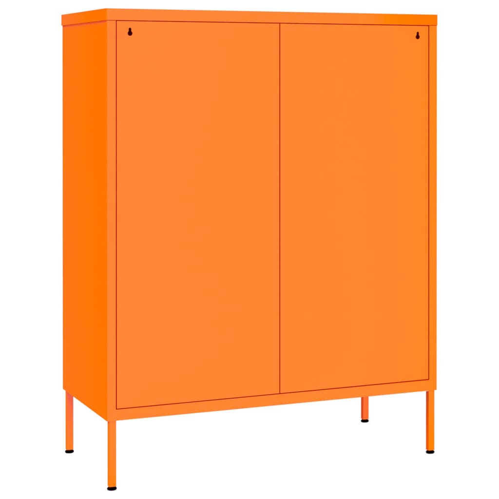 vidaXL Armoire à tiroirs Orange 80x35x101,5 cm Acier