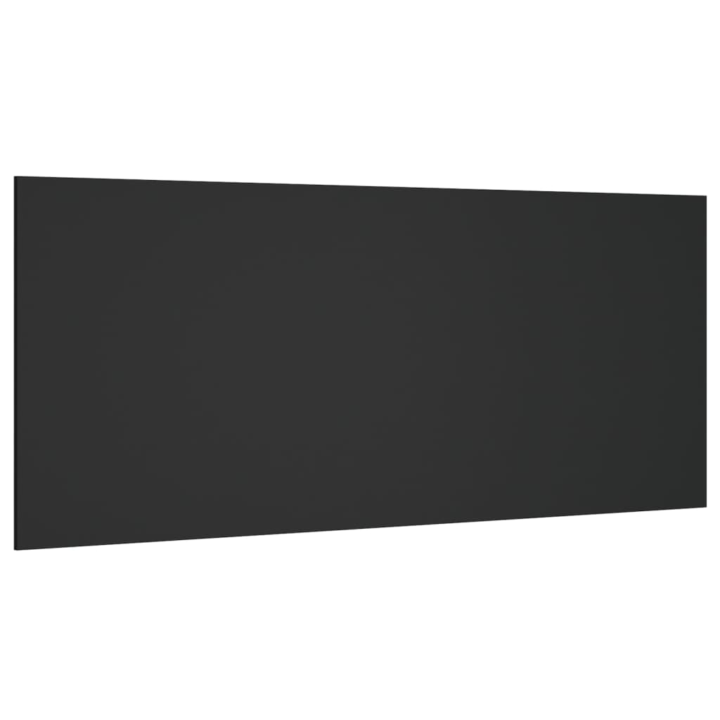 vidaXL Tête de lit Noir 200x1,5x80 cm Bois d'ingénierie