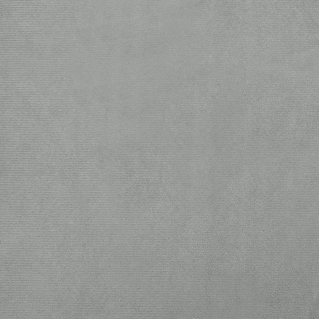 vidaXL Canapé pour enfants gris clair 70x45x26 cm velours