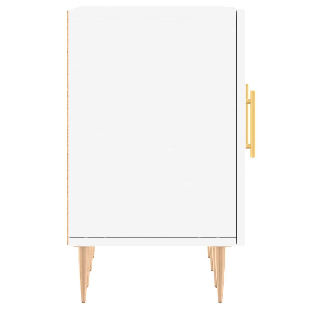 vidaXL Meuble TV blanc 150x30x50 cm bois d'ingénierie