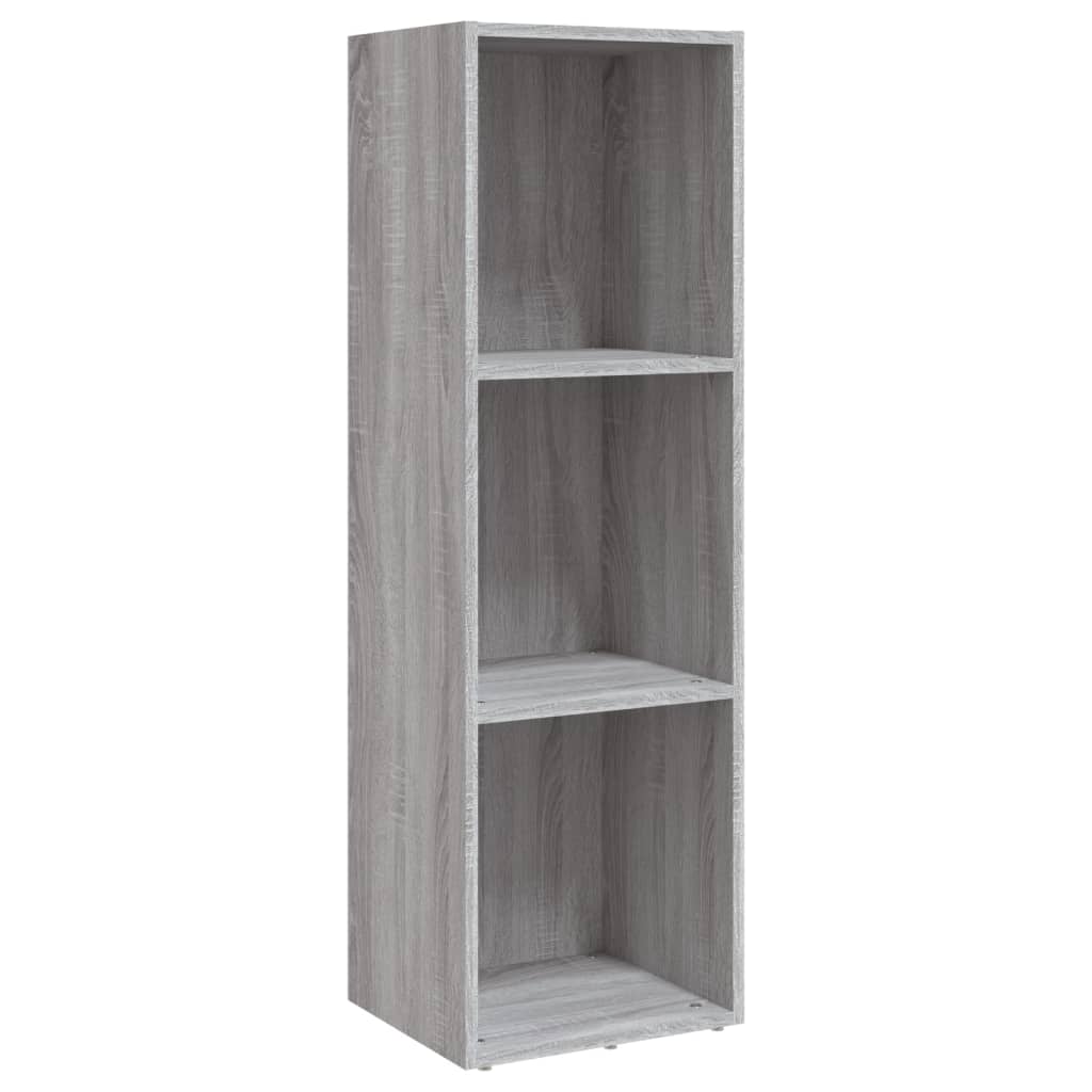 vidaXL Bibliothèque/Meuble TV sonoma gris 36x30x114 cm bois ingénierie