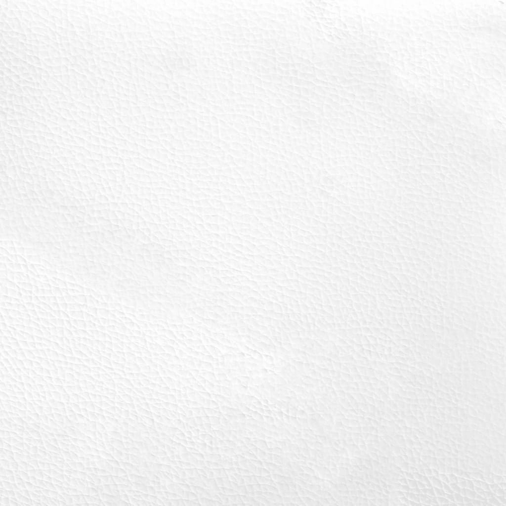 vidaXL Lit avec matelas noir et blanc 90x190 cm similicuir