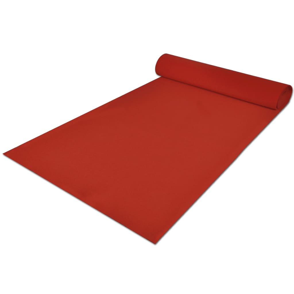 vidaXL Tapis rouge 1 x 5 m 400 g/m²