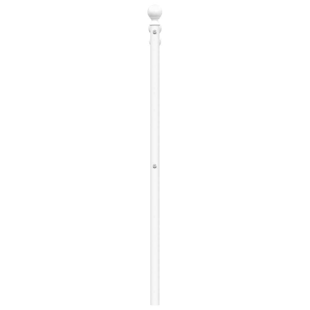 vidaXL Tête de lit métal blanc 90 cm