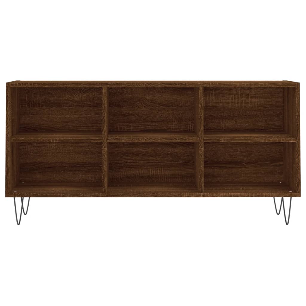 vidaXL Meuble TV chêne marron 103,5x30x50 cm bois d'ingénierie