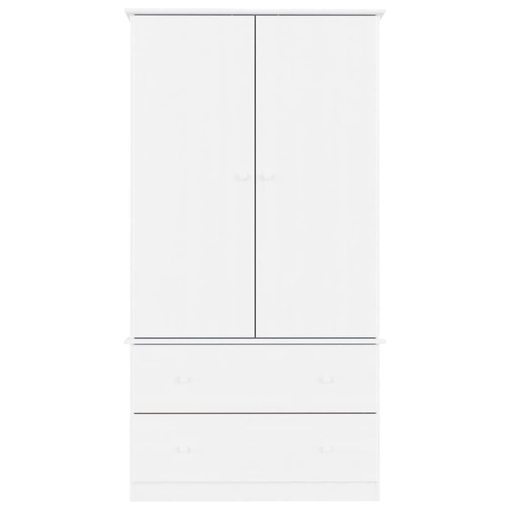 vidaXL Garde-robe ALTA blanc 90x55x170 cm bois massif de pin