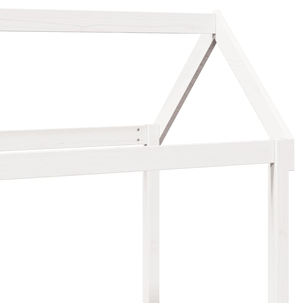 vidaXL Toit de lit pour enfants blanc 98x70x176,5cm bois de pin massif