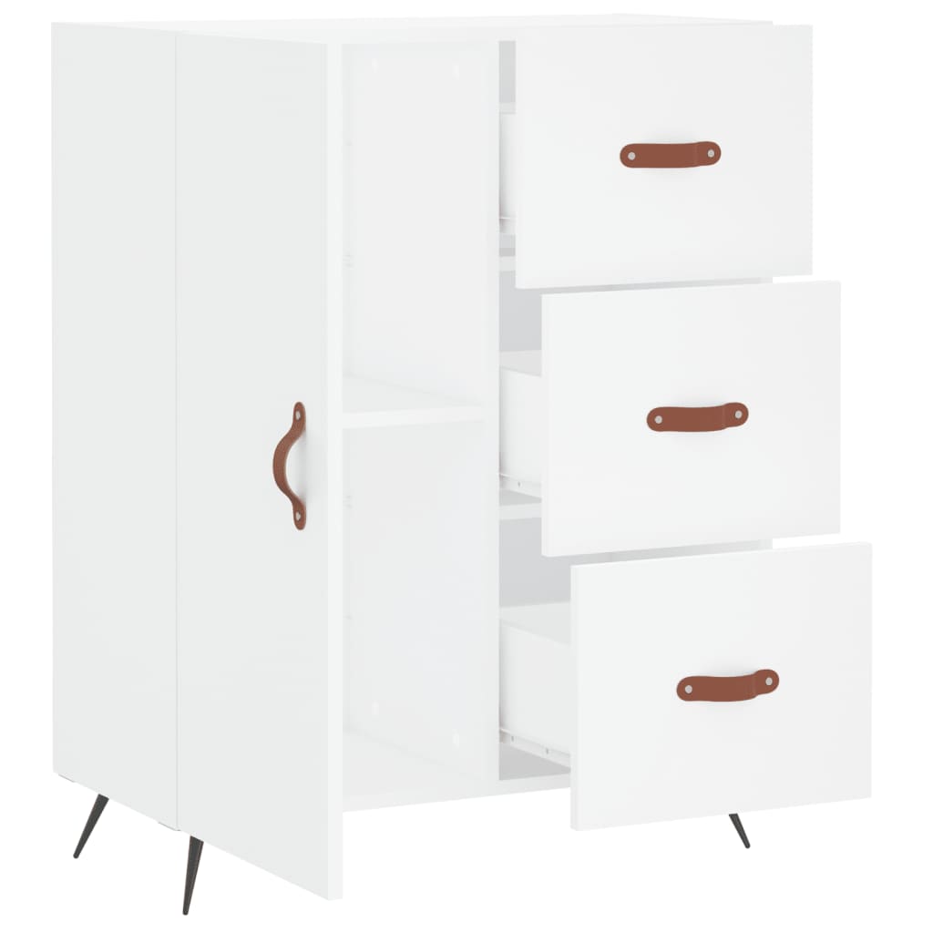 vidaXL Buffet blanc 69,5x34x90 cm bois d'ingénierie