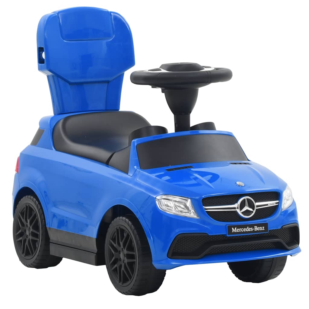 vidaXL Voiture à roulettes avec poussoir Mercedes Benz GLE63 Bleu