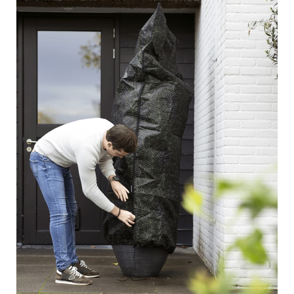 Capi Housse d'hivernage pour plantes 75x150 cm Imprimé vert et noir