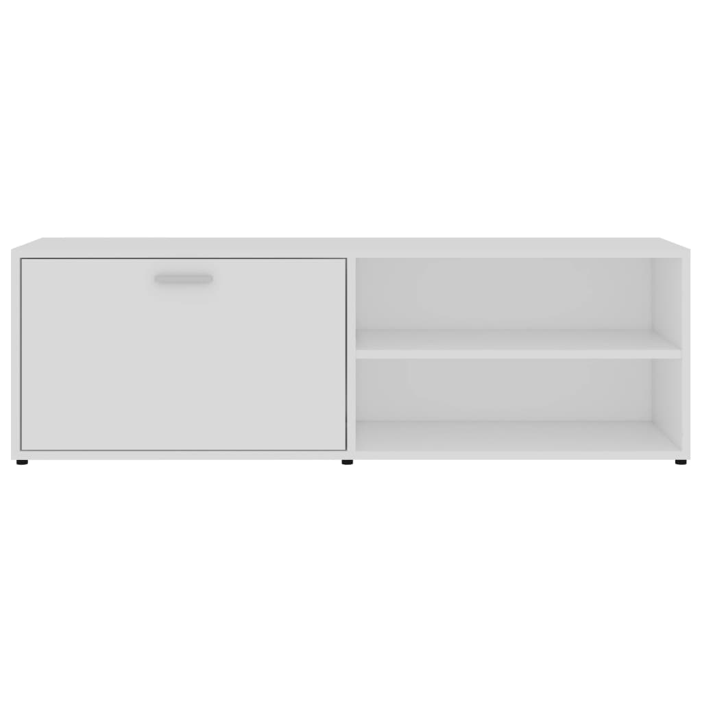 vidaXL Meuble TV Blanc 120x34x37 cm Bois d'ingénierie