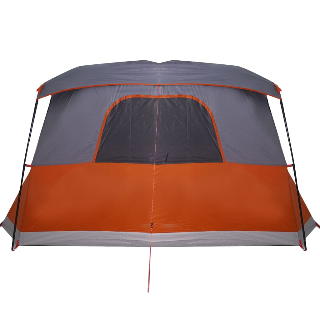 vidaXL Tente de camping avec porche 4 personnes orange imperméable