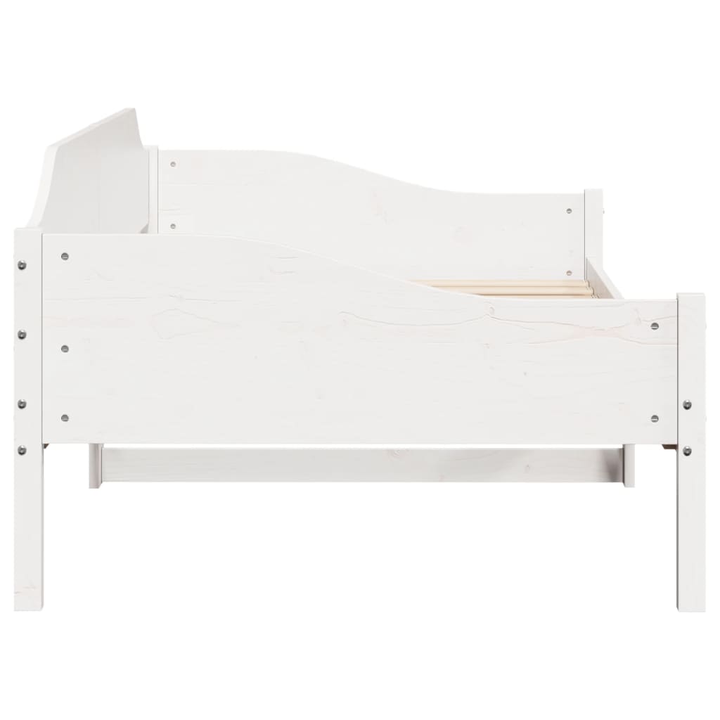 vidaXL Cadre de lit sans matelas blanc 90x200 cm bois de pin massif