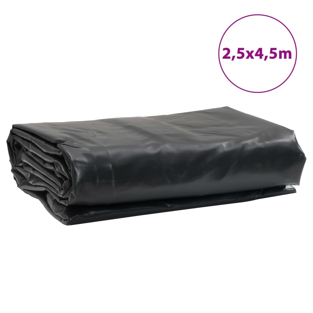 vidaXL Bâche noir 2,5x4,5 m 650 g/m²