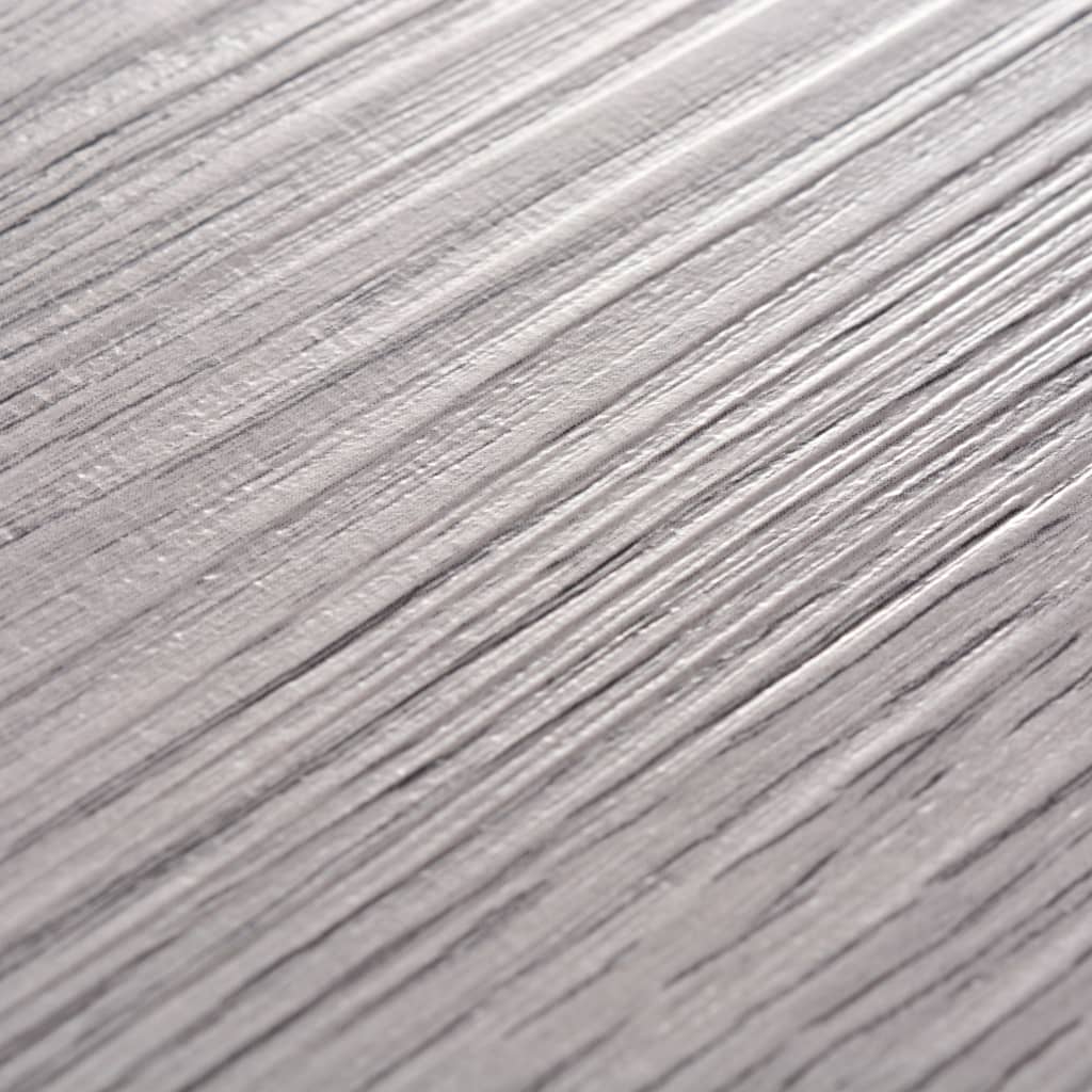 vidaXL Planches de plancher PVC Non auto-adhésif 5,26m² 2mm Gris foncé