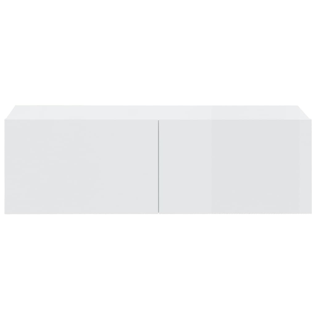 vidaXL Ensemble de meubles TV 6 pcs Blanc brillant Bois d'ingénierie