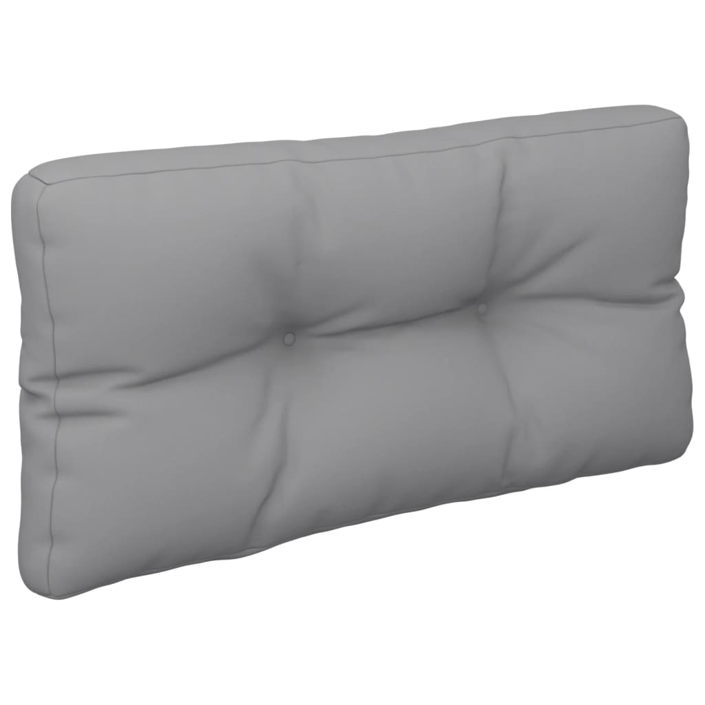 vidaXL Coussin de palette gris 70x40x12 cm tissu