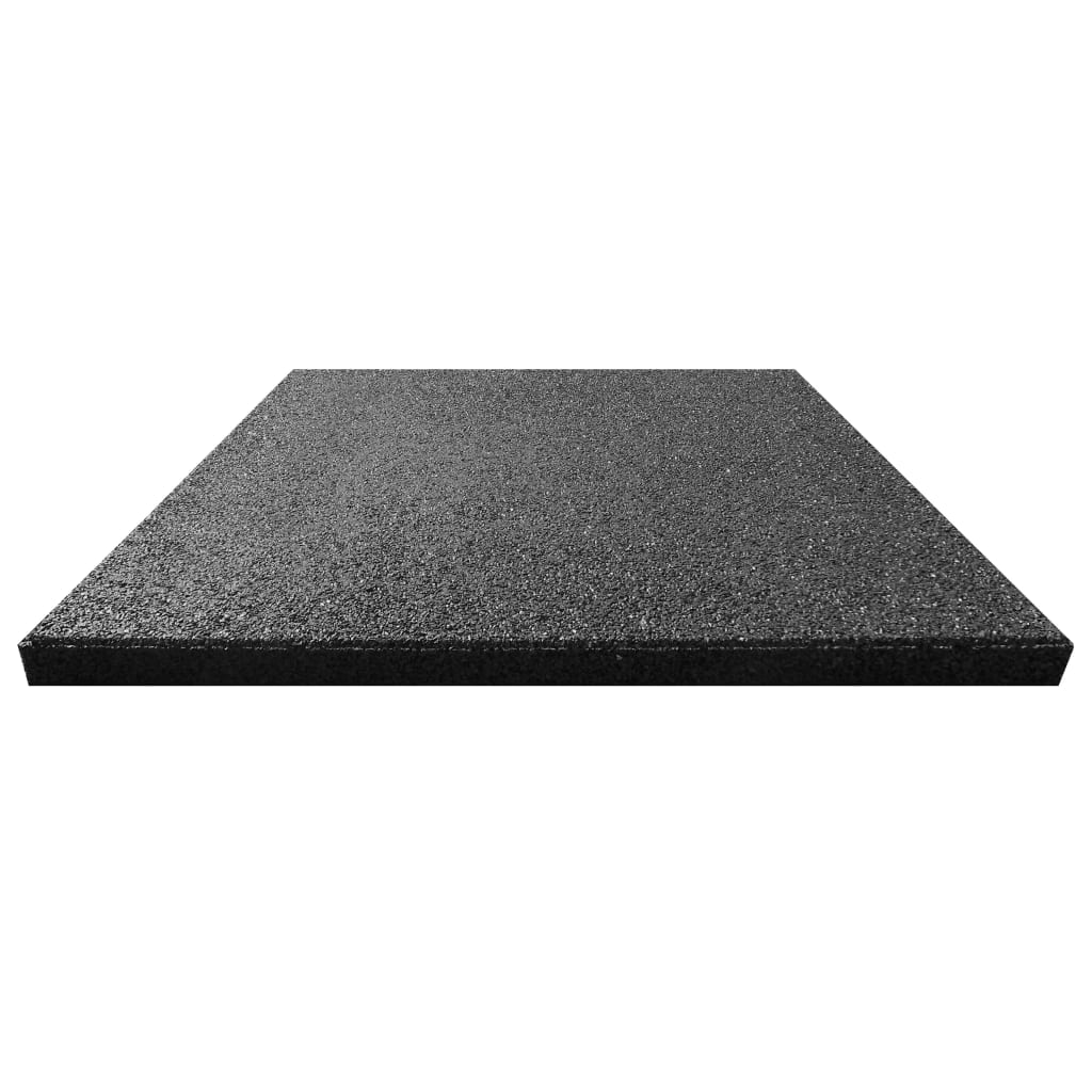 vidaXL Carreaux de protection antichoc 24pcs Caoutchouc 50x50x3cm Noir