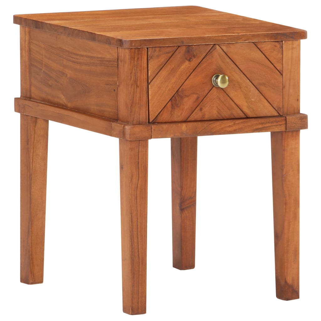 vidaXL Table de chevet 40x40x50 cm Bois d'acacia massif