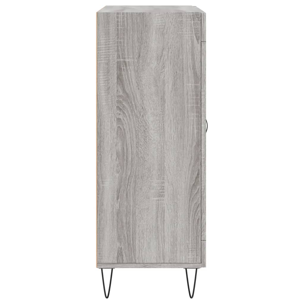 vidaXL Buffet sonoma gris 69,5x34x90 cm bois d'ingénierie