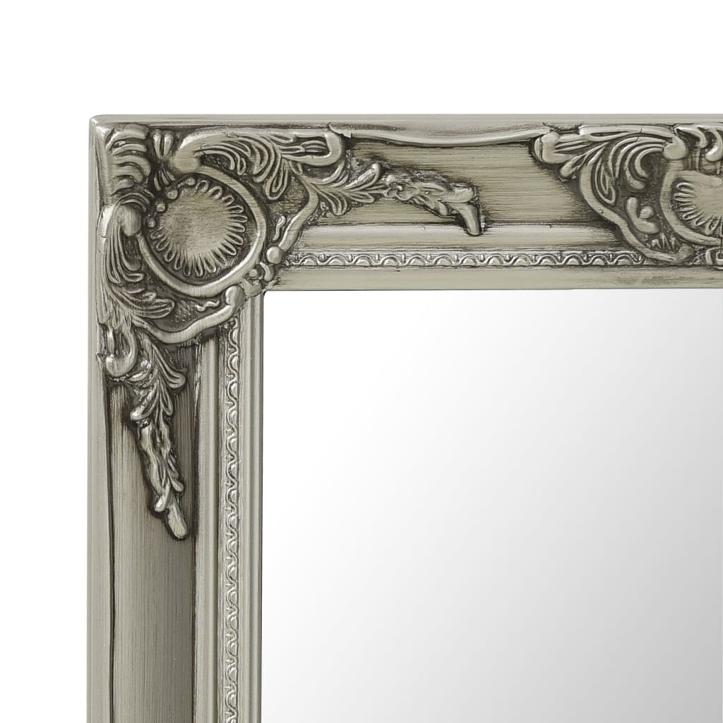 vidaXL Miroir mural style baroque 60x40 cm Argenté