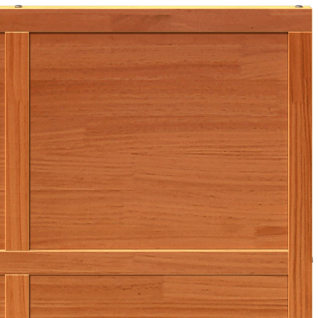 vidaXL Porte de grange marron cire 100x208 cm bois massif de pin