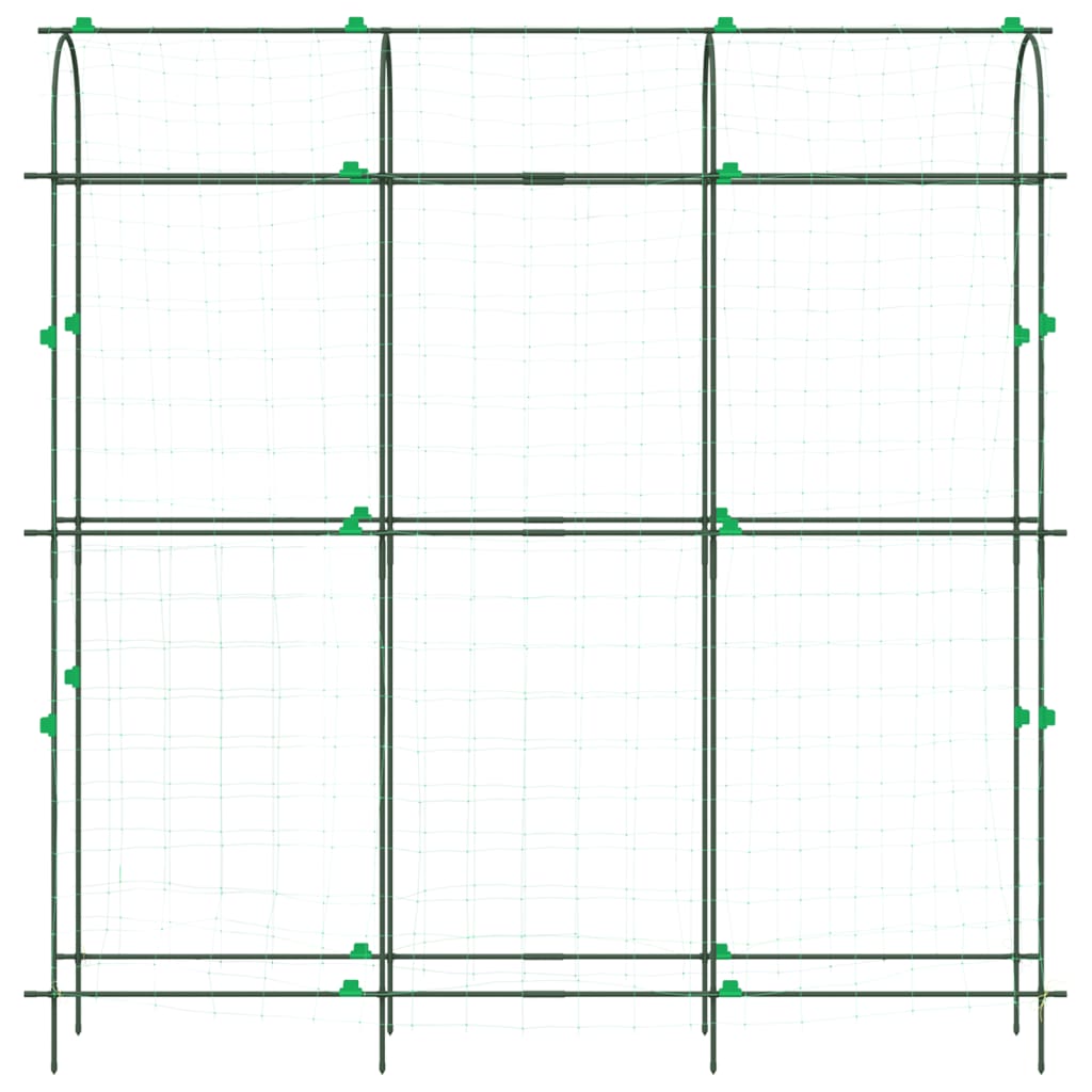 vidaXL Treillis de jardin pour plantes grimpantes forme de U acier