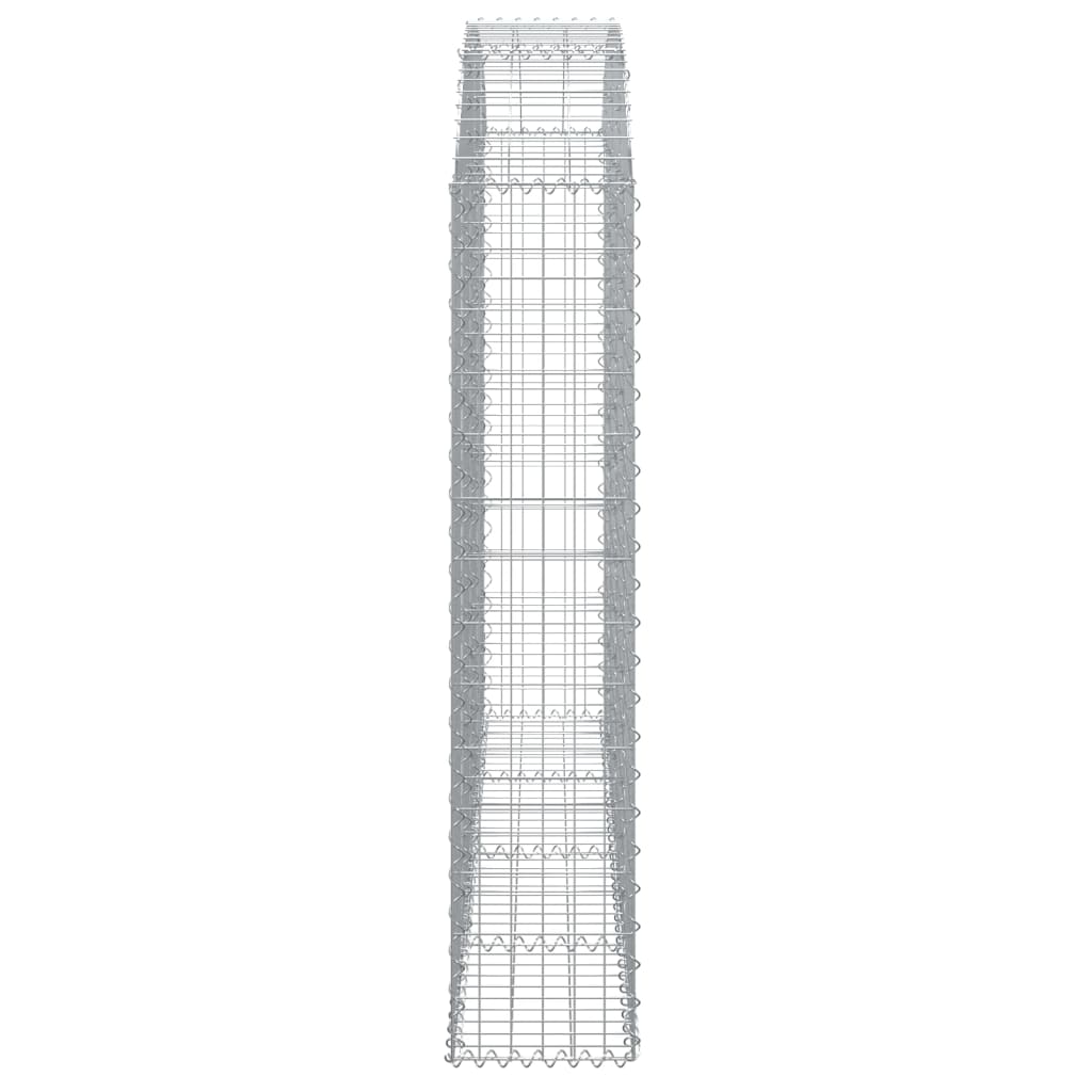 vidaXL Panier de gabions arqué 200x30x140/160 cm Fer galvanisé