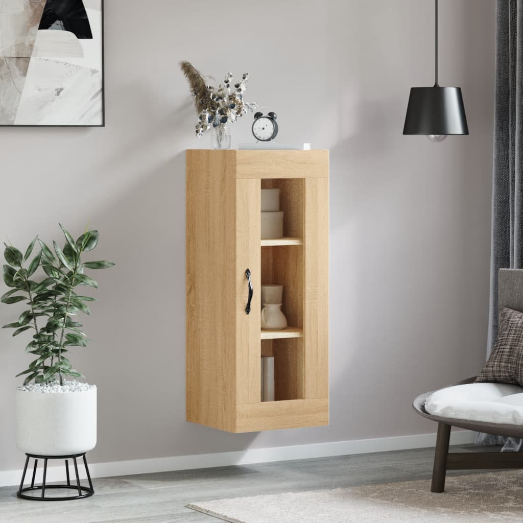 vidaXL Armoire murale chêne sonoma 34,5x34x90 cm