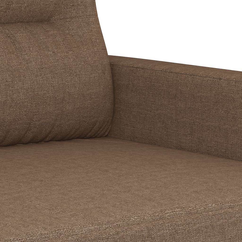 vidaXL Canapé à 2 places Marron 120 cm Tissu