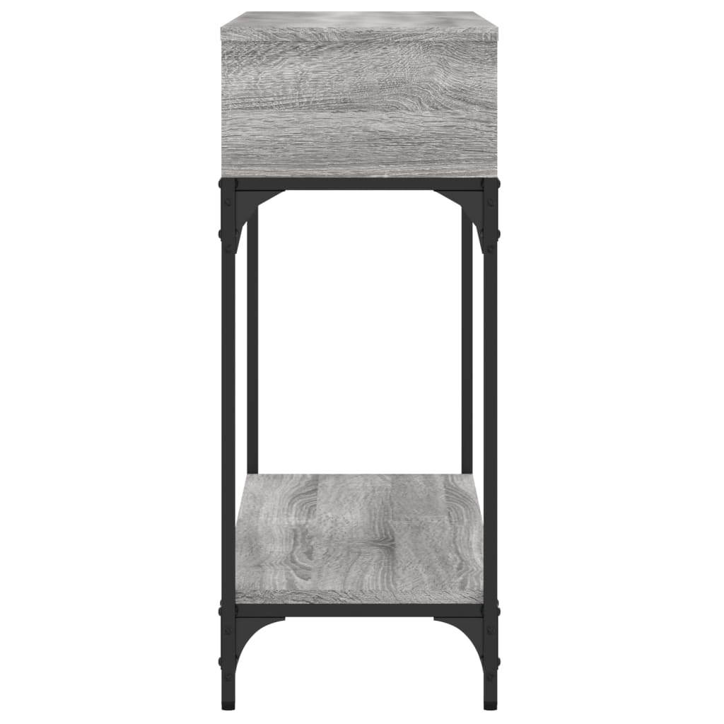 vidaXL Table console sonoma gris 100x30,5x75 cm bois d'ingénierie