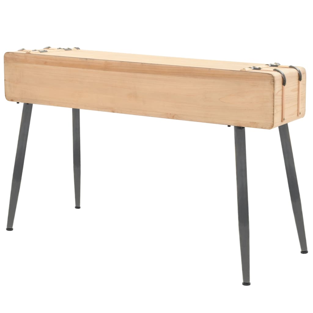 vidaXL Table console Bois massif de sapin 115 x 40,5 x 76 cm
