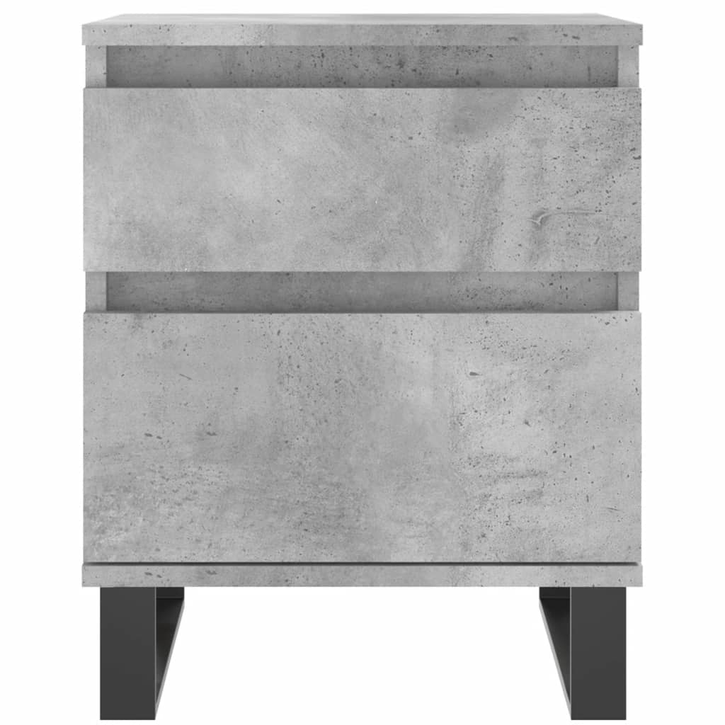 vidaXL Table de chevet gris béton 40x35x50 cm bois d’ingénierie