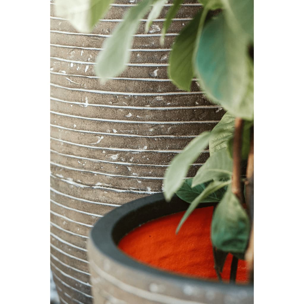 Capi Pot à fleurs Nature Row ronde 40x32 cm Vert olive