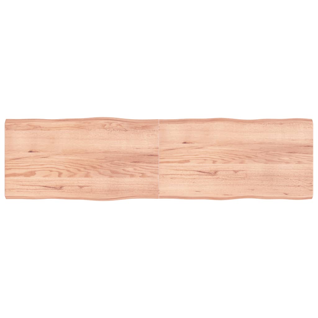 vidaXL Dessus de table bois massif traité bordure assortie