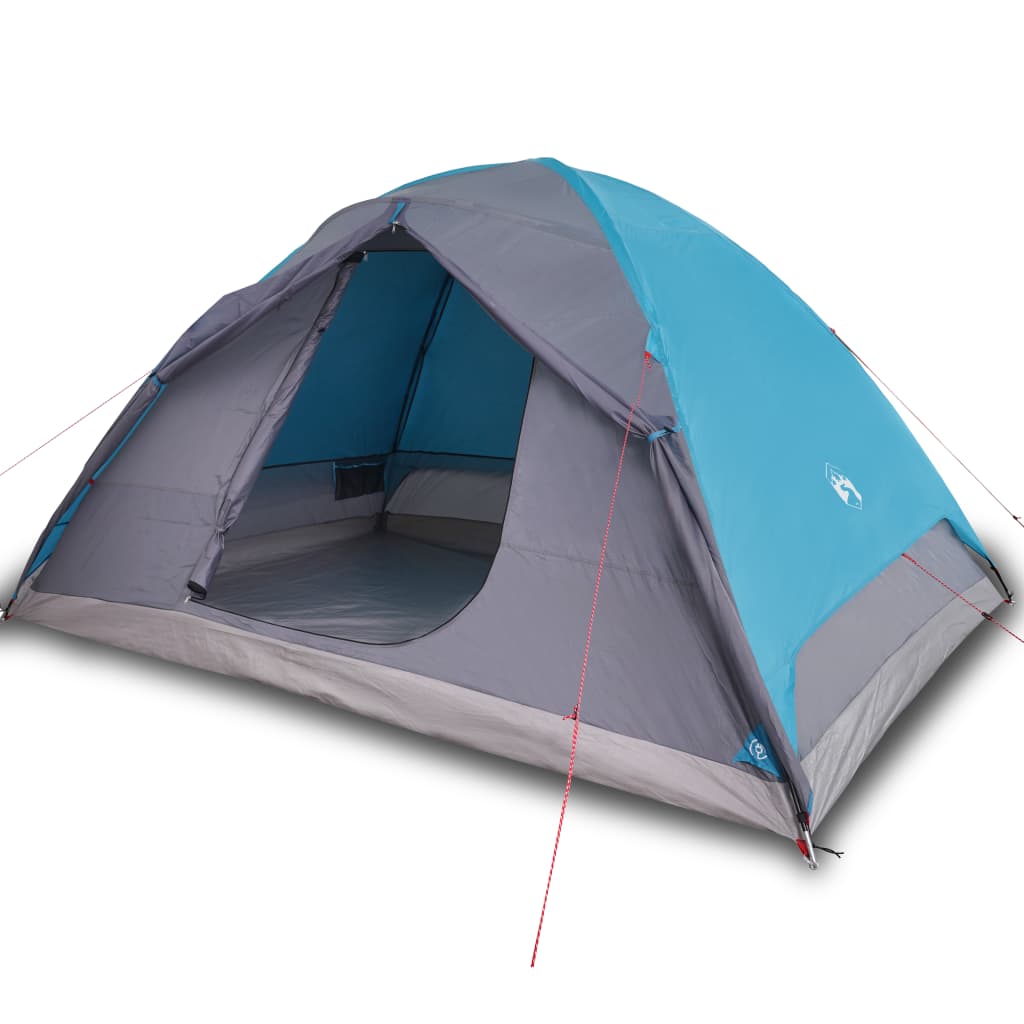 vidaXL Tente de camping à dôme 6 personnes bleu imperméable