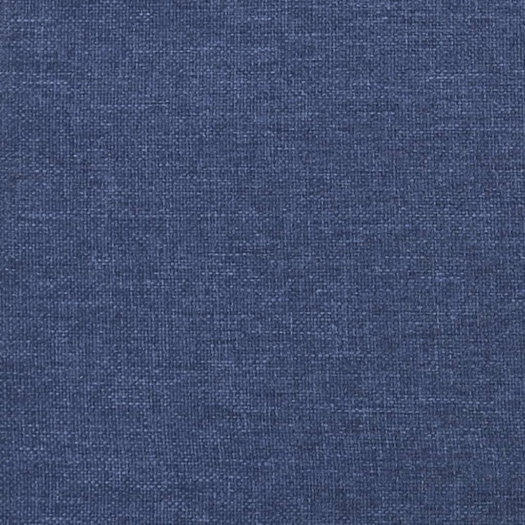 vidaXL Cadre de lit Bleu 160x200 cm Tissu