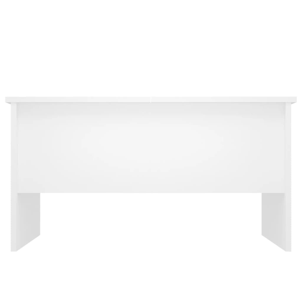 vidaXL Table basse Blanc 80x50x42,5 cm Bois d'ingénierie