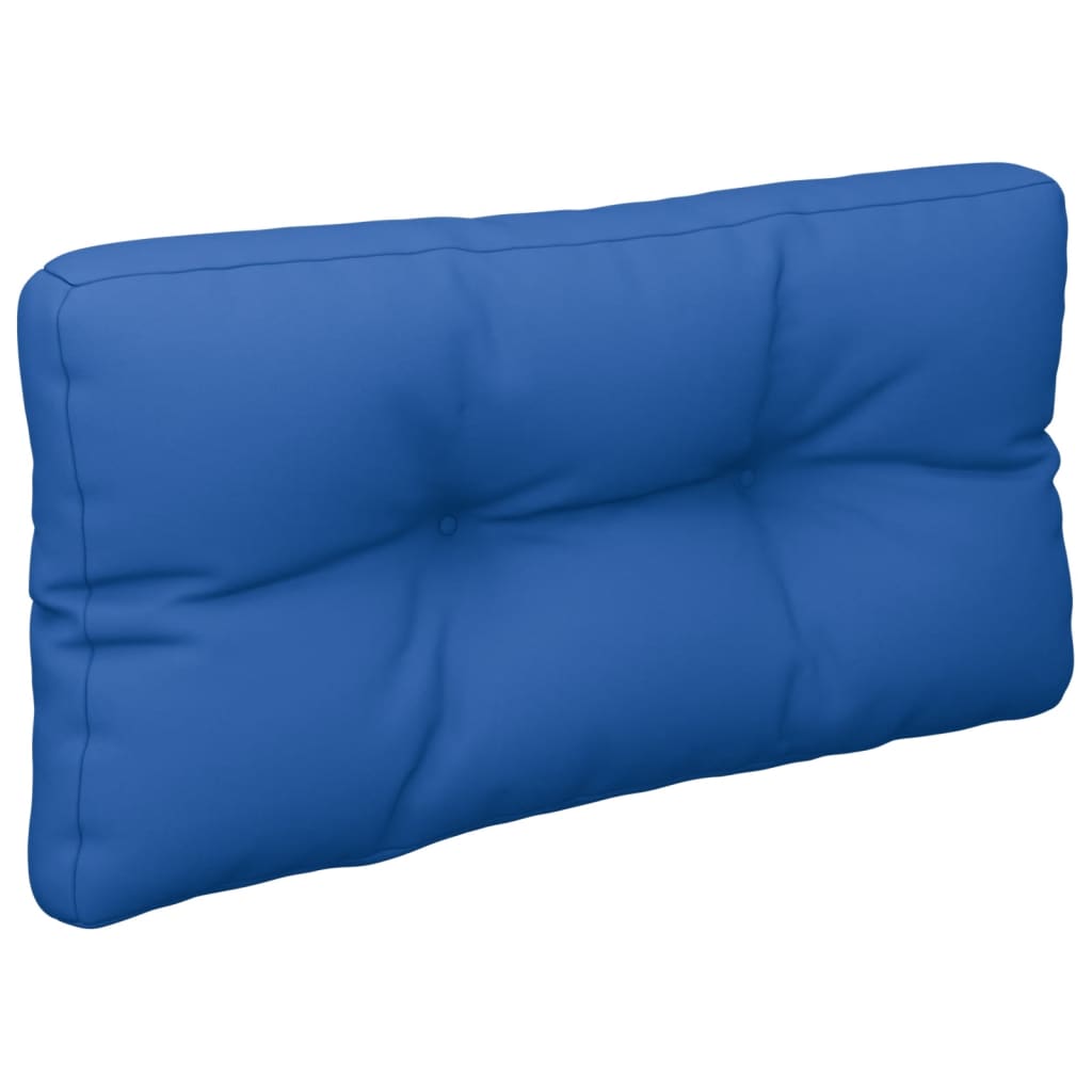 vidaXL Coussin de palette bleu royal 70x40x12 cm tissu